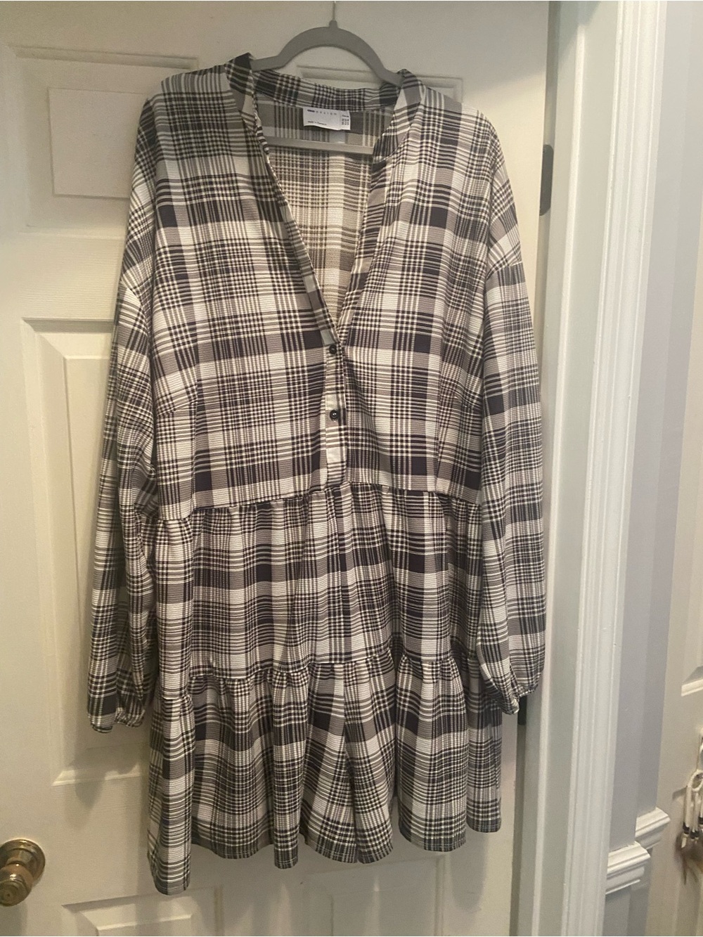 24 3X Romper Flowy Plaid Like Dress ASOS DESIGN